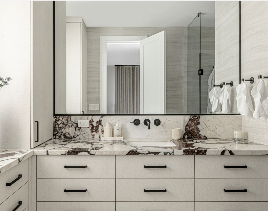 Bathroom renovation — custom cabinetry and finishes